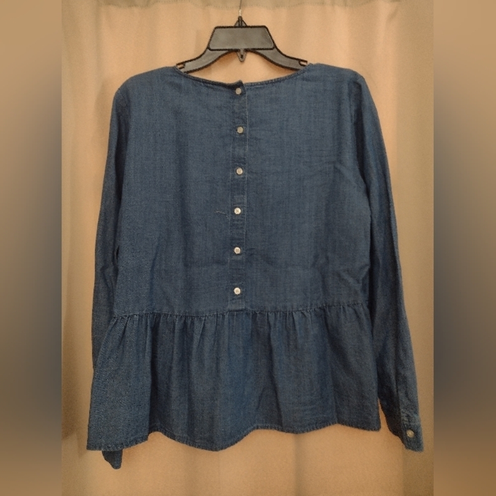 LOFT Denim Long Sleeve Tunic